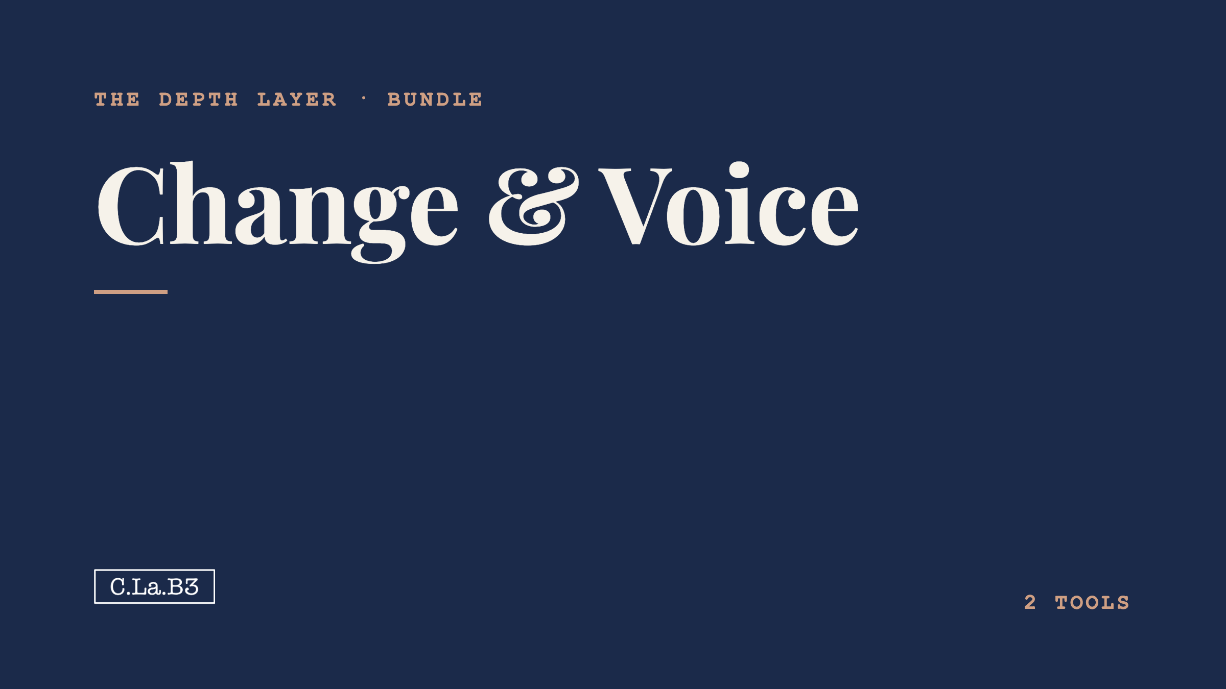 Change and Voice bundle