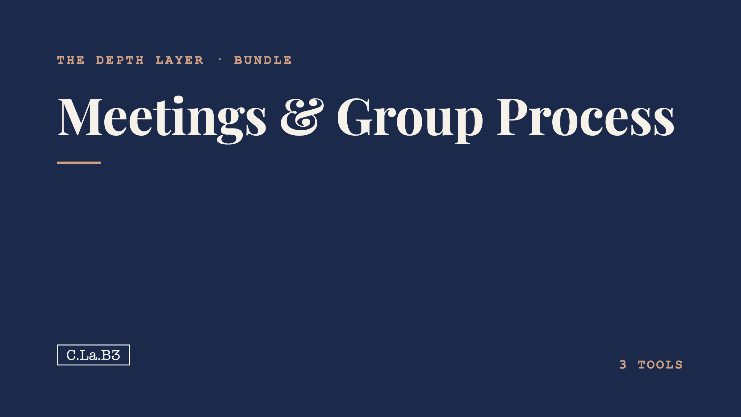 Meetings and Group Process bundle